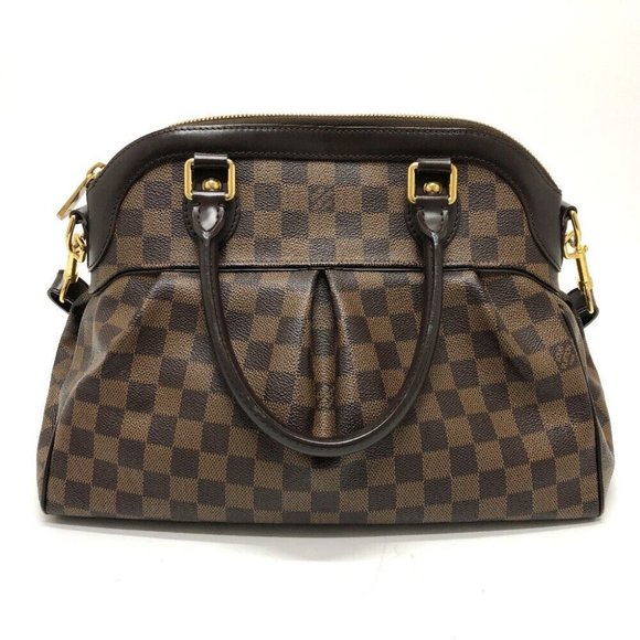 Auth LOUIS VUITTON N51998 Damier TreviGM 2WAY bag Hand Bag Damier Canvas Brown - Picture 2 of 16
